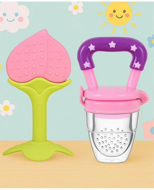 KIDS BASIC Bpa Free 100 % Silicone Fruit Shape Teether And Fruit Feeder