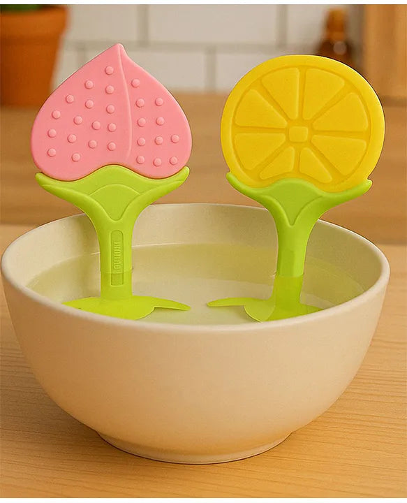 KIDS BASIC Bpa Free 100 % Silicone Fruit Shape Teether And Fruit Feeder