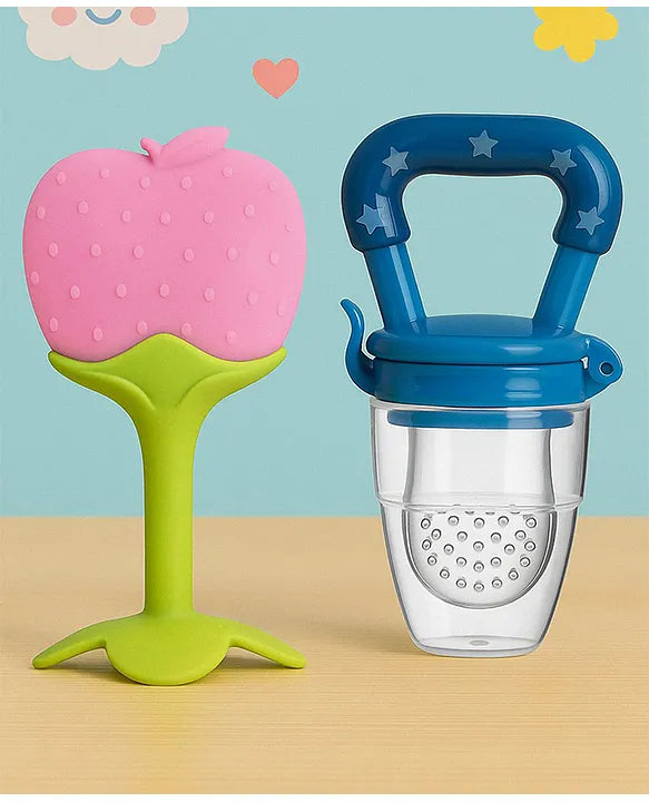 KIDS BASIC Bpa Free 100 % Silicone Fruit Shape Teether And Fruit Feeder