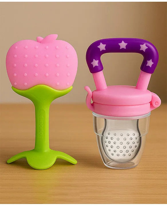 KIDS BASIC Bpa Free 100 % Silicone Fruit Shape Teether And Fruit Feeder