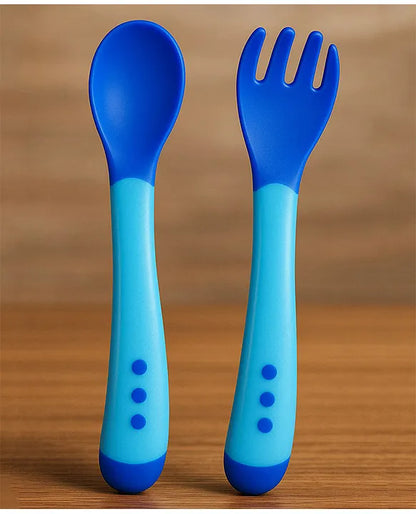 KIDS BASIC Feed with Ease Heat Sensitive Baby Feeding Spoon, Bpa Free, 3 Months+