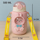 KIDS BASIC Cat Water Bottle, Flip Lid, Water Bottle Hot and Cold, Leakproof Sport BPA Free ,Water Jug for School Travel 500ml