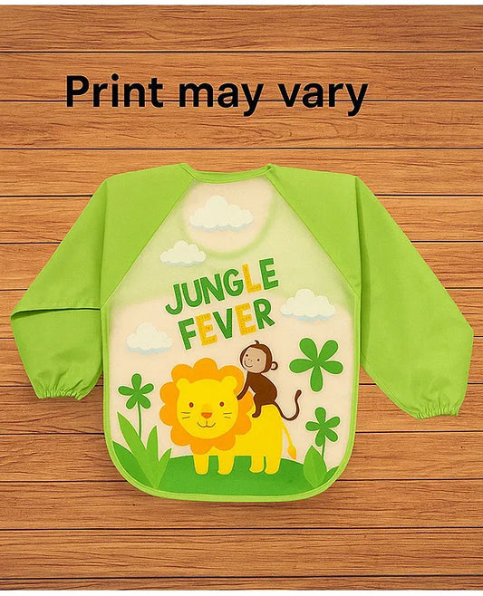 KIDS BASIC Long Sleeve Bibs, Waterproof Baby Bibs, Toddler Sleeved Bib, Baby Smock for Eating Feeding