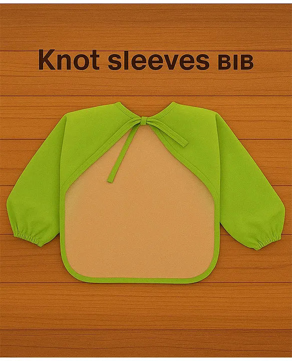 KIDS BASIC Long Sleeve Bibs, Waterproof Baby Bibs, Toddler Sleeved Bib, Baby Smock for Eating Feeding