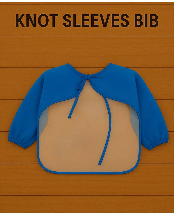 KIDS BASIC Long Sleeve Bibs, Waterproof Baby Bibs, Toddler Sleeved Bib, Baby Smock for Eating Feeding