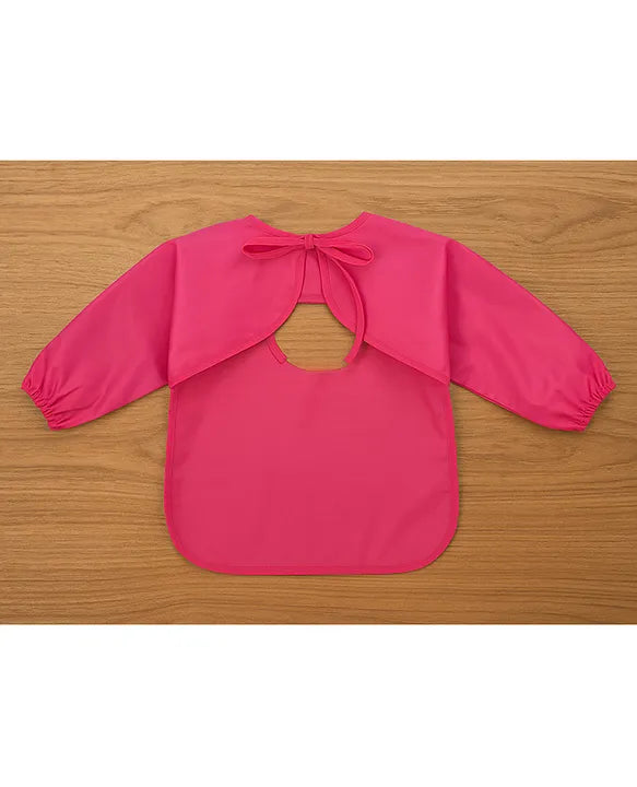 KIDS BASIC Long Sleeve Bibs, Waterproof Baby Bibs, Toddler Sleeved Bib, Baby Smock for Eating Feeding