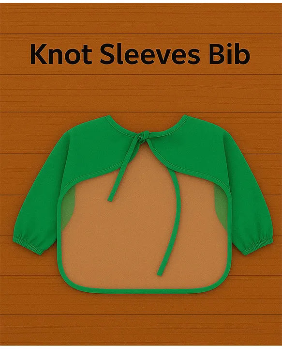 KIDS BASIC Long Sleeve Bibs, Waterproof Baby Bibs, Toddler Sleeved Bib, Baby Smock for Eating Feeding