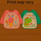 KIDS BASIC Long Sleeve Bibs, Waterproof Baby Bibs, Toddler Sleeved Bib, Baby Smock for Eating Feeding