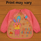 KIDS BASIC Long Sleeve Bibs, Waterproof Baby Bibs, Toddler Sleeved Bib, Baby Smock for Eating Feeding