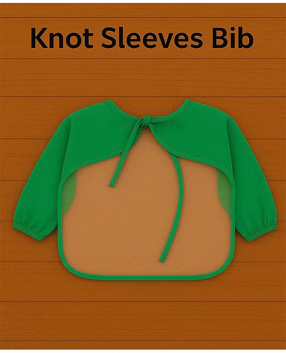 KIDS BASIC Long Sleeve Bibs, Waterproof Baby Bibs, Toddler Sleeved Bib, Baby Smock for Eating Feeding