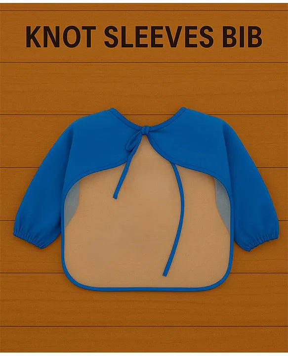 KIDS BASIC Long Sleeve Bibs, Waterproof Baby Bibs, Toddler Sleeved Bib, Baby Smock for Eating Feeding