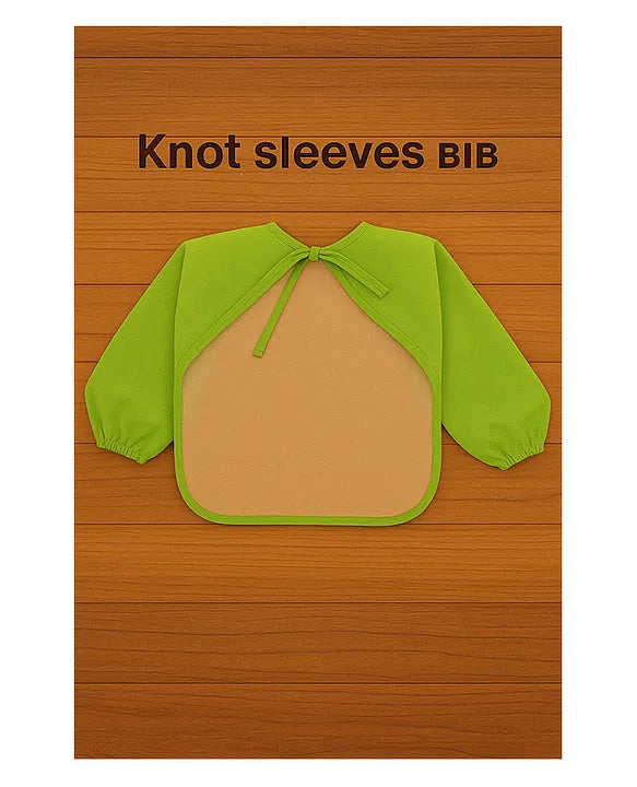KIDS BASIC Long Sleeve Bibs, Waterproof Baby Bibs, Toddler Sleeved Bib, Baby Smock for Eating Feeding