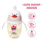 KIDS BASIC Baby Premium Duck Feeding Sipper With Straw & Handle For Grip- 350 ml - Grey