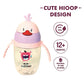 KIDS BASIC Baby Premium Duck Feeding Sipper With Straw & Handle For Grip- 350 ml - Grey