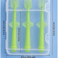 KIDS BASIC Baby Toothbrush 3 In 1 Silicone Toothbrush Set