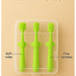 KIDS BASIC Baby Toothbrush 3 In 1 Silicone Toothbrush Set