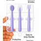 KIDS BASIC Baby Toothbrush 3 In 1 Silicone Toothbrush Set