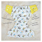 KIDS BASIC Reusable Baby Cloth Diapers With Fun Prints Washable Diaper Nappy - Blue