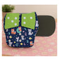 KIDS BASIC Reusable Baby Cloth Diapers With Fun Prints Washable Diaper Nappy - Blue