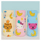 KIDS BASIC Soft & Durable Baby Feeding Bottle Cover Stretchable Soft Velvet Plush Cartoon Prints, Suitable UPTO 250ML - Pink, Yellow & Blue (Pack of 3)