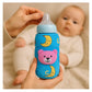 KIDS BASIC Soft & Durable Baby Feeding Bottle Cover Stretchable Soft Velvet Plush Cartoon Prints, Suitable UPTO 250ML - Pink, Yellow & Blue (Pack of 3)