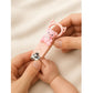 Totilo Baby Nail Clipper with Bear Design, Safe Stainless Steel Blades with Ring - Pink & Green (PACK OF 2)