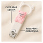 Totilo Baby Nail Clipper with Bear Design, Safe Stainless Steel Blades with Ring - Pink & Green (PACK OF 2)
