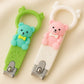 Totilo Baby Nail Clipper with Bear Design, Safe Stainless Steel Blades with Ring - Pink & Green (PACK OF 2)