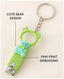 Totilo Baby Nail Clipper with Bear Design, Safe Stainless Steel Blades with Ring - Pink & Green (PACK OF 2)