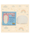 KIDS BASIC Nursing Breast Pads for Feeding Mother Washable, Reusable Soft Breast Pads (Pack of 4)