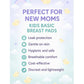 KIDS BASIC Nursing Breast Pads for Feeding Mother Washable, Reusable Soft Breast Pads (Pack of 4)