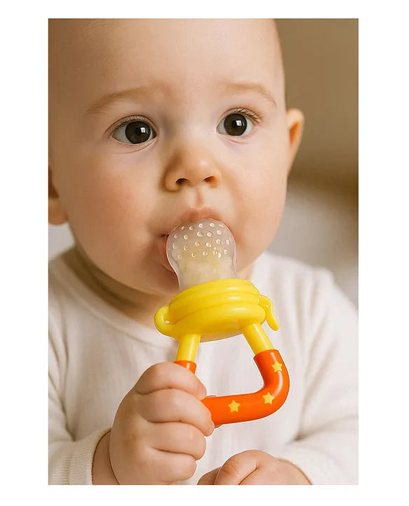 KIDS BASIC Premium Silicone Baby Mickey Nibbler Fruit & Food Feeder - (Pack of 2)