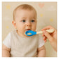 KIDS BASIC Silicone Spoon With Plastic Handle, BPA Free Spoon For Baby, Infants - Blue, Green & Pink (Pack of 3)