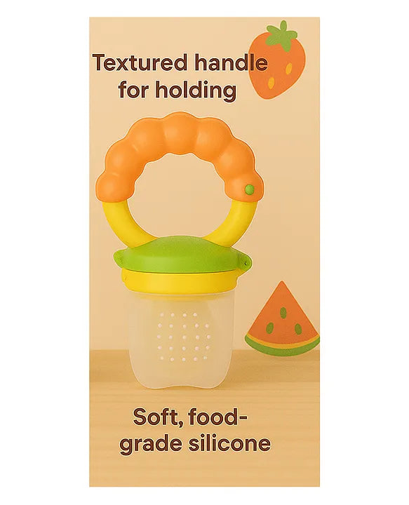 KIDS BASIC Premium Silicone Fruit Mickey Nibbler & Rattle Nibbler  (Pack of 2)