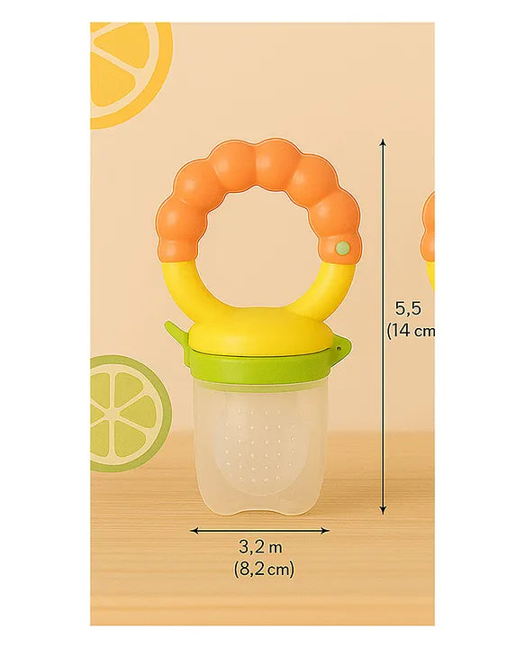 KIDS BASIC Premium Silicone Fruit Mickey Nibbler & Rattle Nibbler  (Pack of 2)