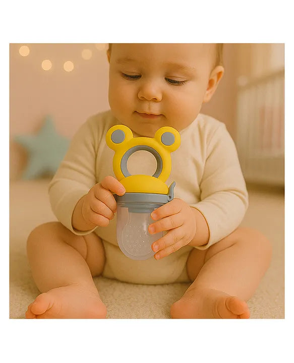 KIDS BASIC Premium Silicone Fruit Mickey Nibbler & Rattle Nibbler  (Pack of 2)