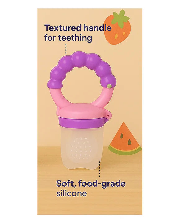 KIDS BASIC Premium Silicone Fruit Mickey Nibbler & Rattle Nibbler  (Pack of 2)