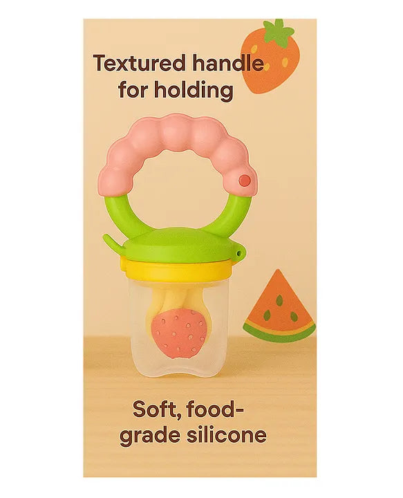 KIDS BASIC Premium Silicone Fruit Mickey Nibbler & Rattle Nibbler  (Pack of 2)