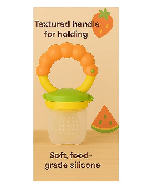 KIDS BASIC Premium Silicone Fruit Mickey Nibbler & Rattle Nibbler  (Pack of 2)