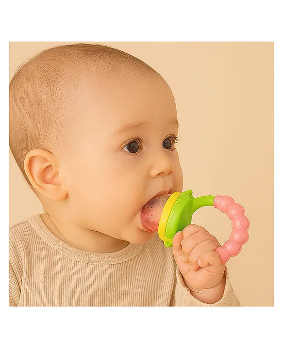 KIDS BASIC Premium Silicone Fruit Mickey Nibbler & Rattle Nibbler  (Pack of 2)