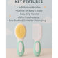 KIDS BASIC Baby Hair Comb & Brush Set | Soft Natural Bristles Brush