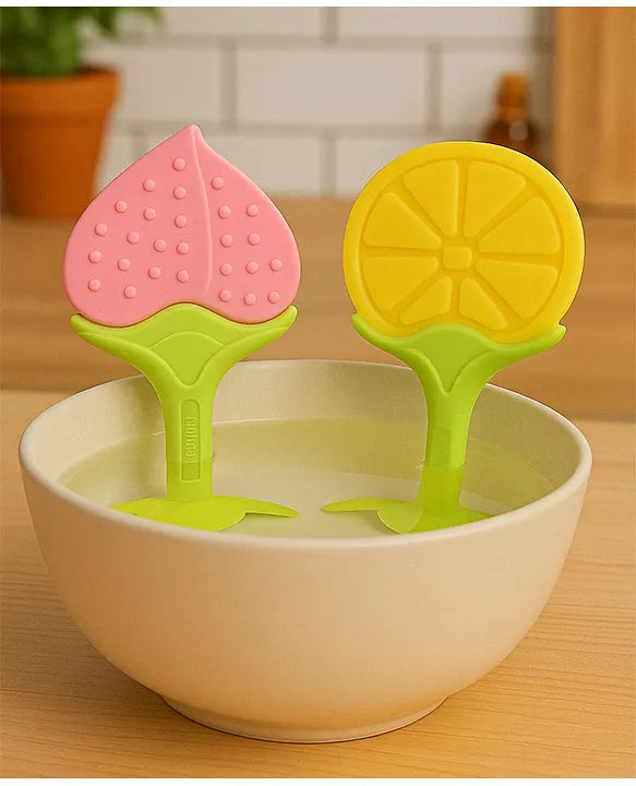 KIDS BASIC Moti with Thread for Teething Babies & Oral Care ,Original Tilismi Moti for Baby Teething Pain & 1 Standing Tree Teether, Beed Moti Pair, Newborn Baby Teether for Teething Pain