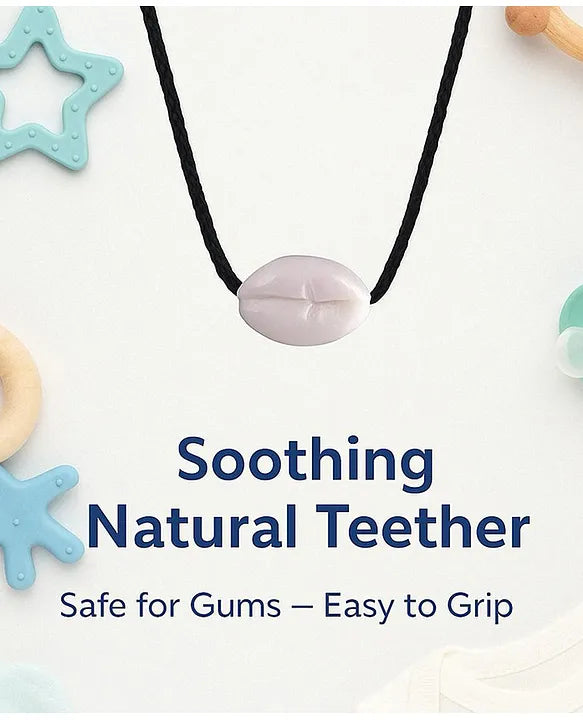 KIDS BASIC Moti with Thread for Teething Babies & Oral Care ,Original Tilismi Moti for Baby Teething Pain & 1 Standing Tree Teether, Beed Moti Pair, Newborn Baby Teether for Teething Pain