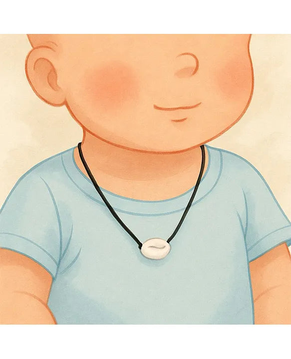 KIDS BASIC Presents Combo For 3+ Months Baby To 1+ Year Old Babies Which Includes 1 Tlismi Moti , 1Teether and 1 fruit feeder