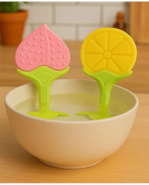 KIDS BASIC Presents Combo For 3+ Months Baby To 1+ Year Old Babies Which Includes 1 Tlismi Moti , 1Teether and 1 fruit feeder