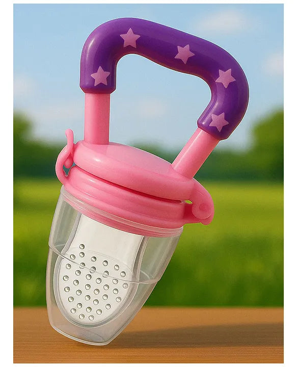 KIDS BASIC Presents Combo For 3+ Months Baby To 1+ Year Old Babies Which Includes 1 Tlismi Moti , 1Teether and 1 fruit feeder