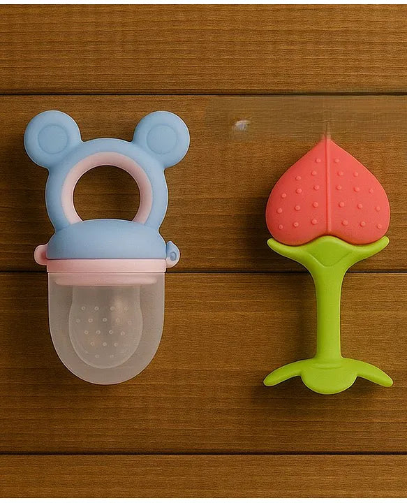 KIDS BASIC Presents combo of 2 includes 1 Standing Fruit Teether and 1 Mickey Fruit Feeder