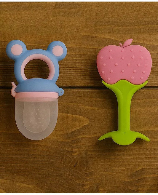 KIDS BASIC Presents combo of 2 includes 1 Standing Fruit Teether and 1 Mickey Fruit Feeder