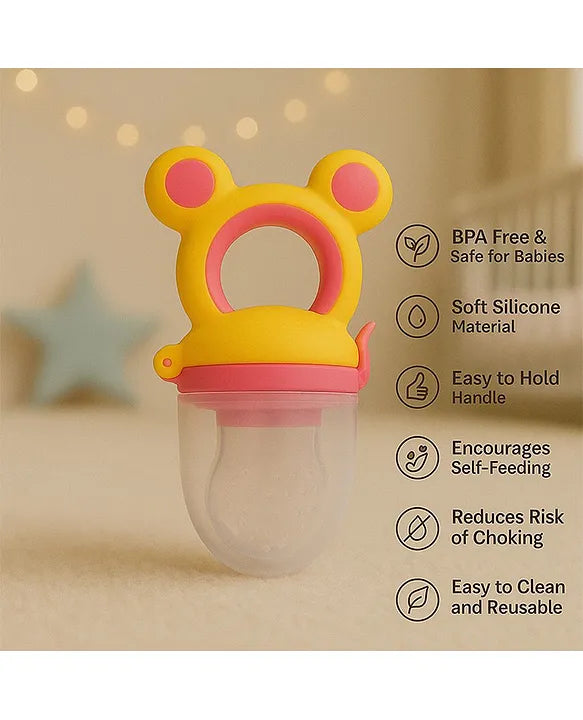KIDS BASIC Presents combo of 2 includes 1 Standing Fruit Teether and 1 Mickey Fruit Feeder
