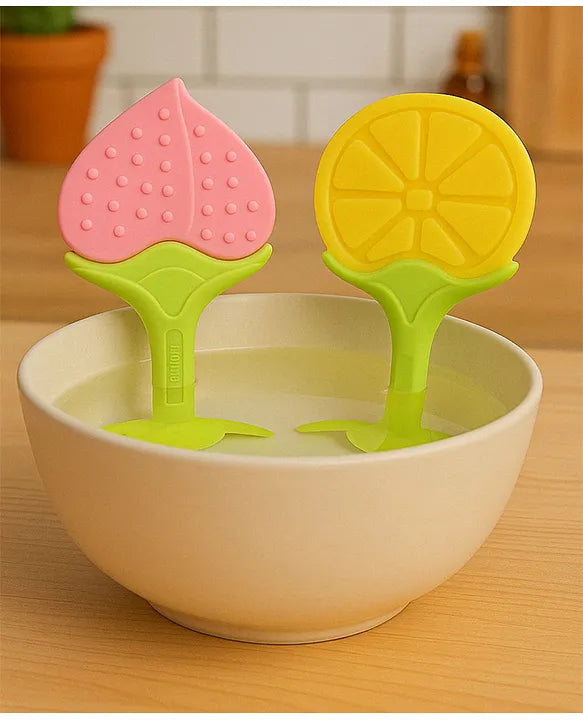 KIDS BASIC Presents combo of 2 includes 1 Standing Fruit Teether and 1 Mickey Fruit Feeder
